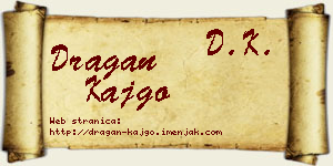 Dragan Kajgo vizit kartica